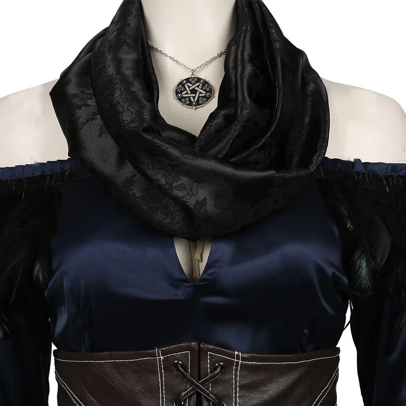 Yennefer cosplay fantasia traj - Medieval Renaissance Dress Women avaliação e preço