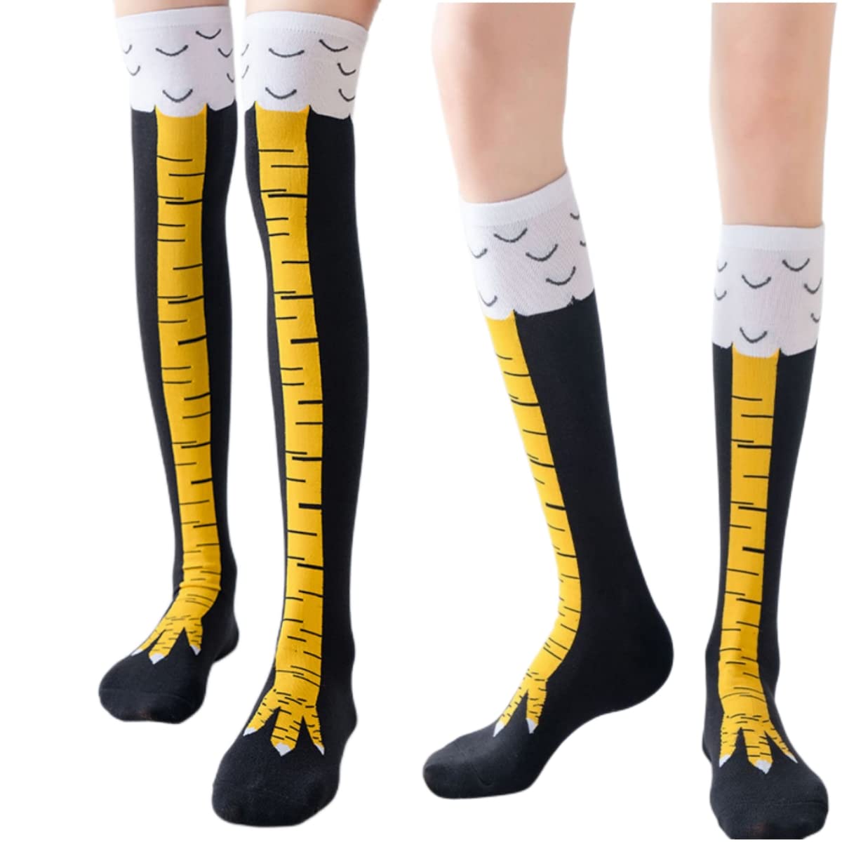 1/2/5 Pares de Meias Femininas - Funny Chicken Leg Socks avaliação e preço