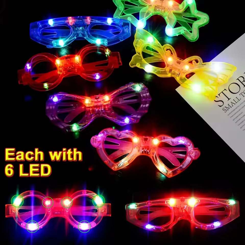 Óculos de LED que brilham no e - Glow In The Dark Party Glasses avaliação e preço