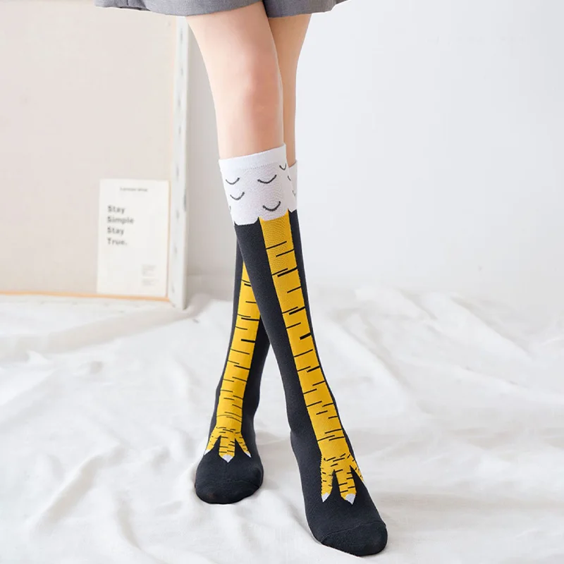 Meias Divertidas com Estampa d - Funny Chicken Leg Socks avaliação e preço