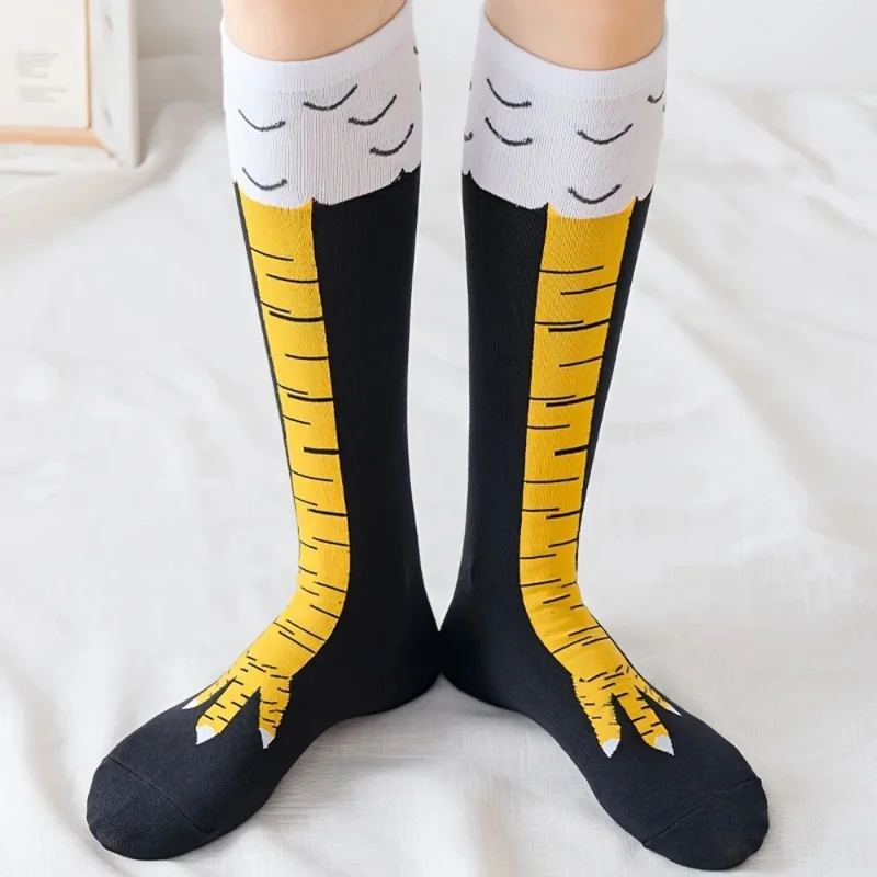 1/2 pares de Meias Longas Femi - Funny Chicken Leg Socks avaliação e preço