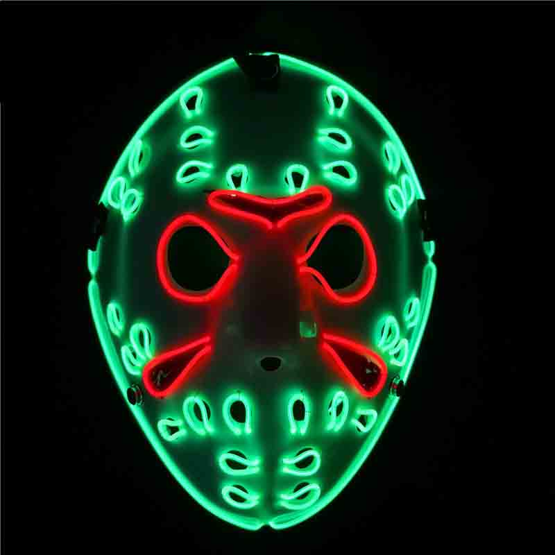 2023 iluminar máscara de purga - Led Purge Mask Halloween avaliação e preço