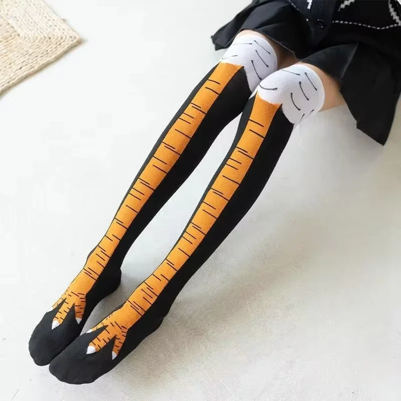 Moda feminina meias com na alt - Funny Chicken Leg Socks avaliação e preço