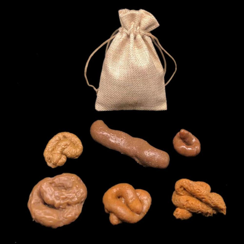 6 Peças de Brinquedos de Pegad - Fake Poop Gag Gift avaliação e preço