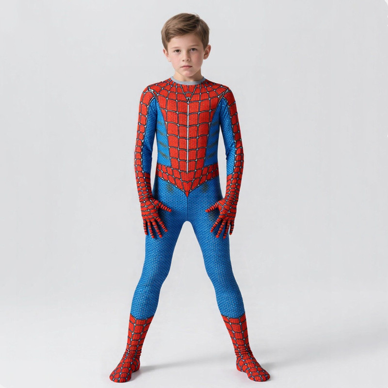 Fantasia unissex de super-heró - Spiderman Jumpsuit Kids avaliação e preço