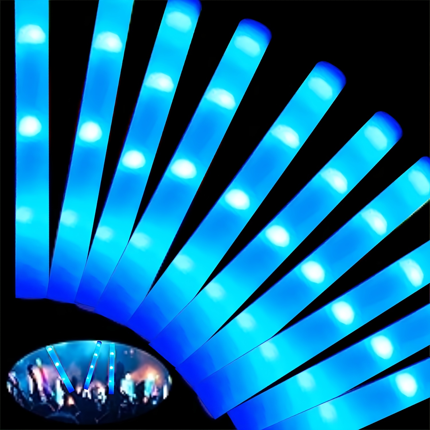 30 peças de bastões de espuma  - Flashing Led Foam Sticks Party avaliação e preço