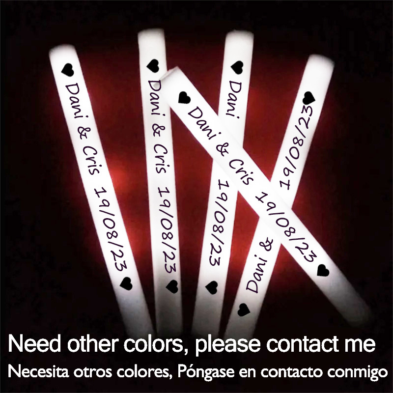 60/100/500 pçs led brilho vara - Flashing Led Foam Sticks Party avaliação e preço