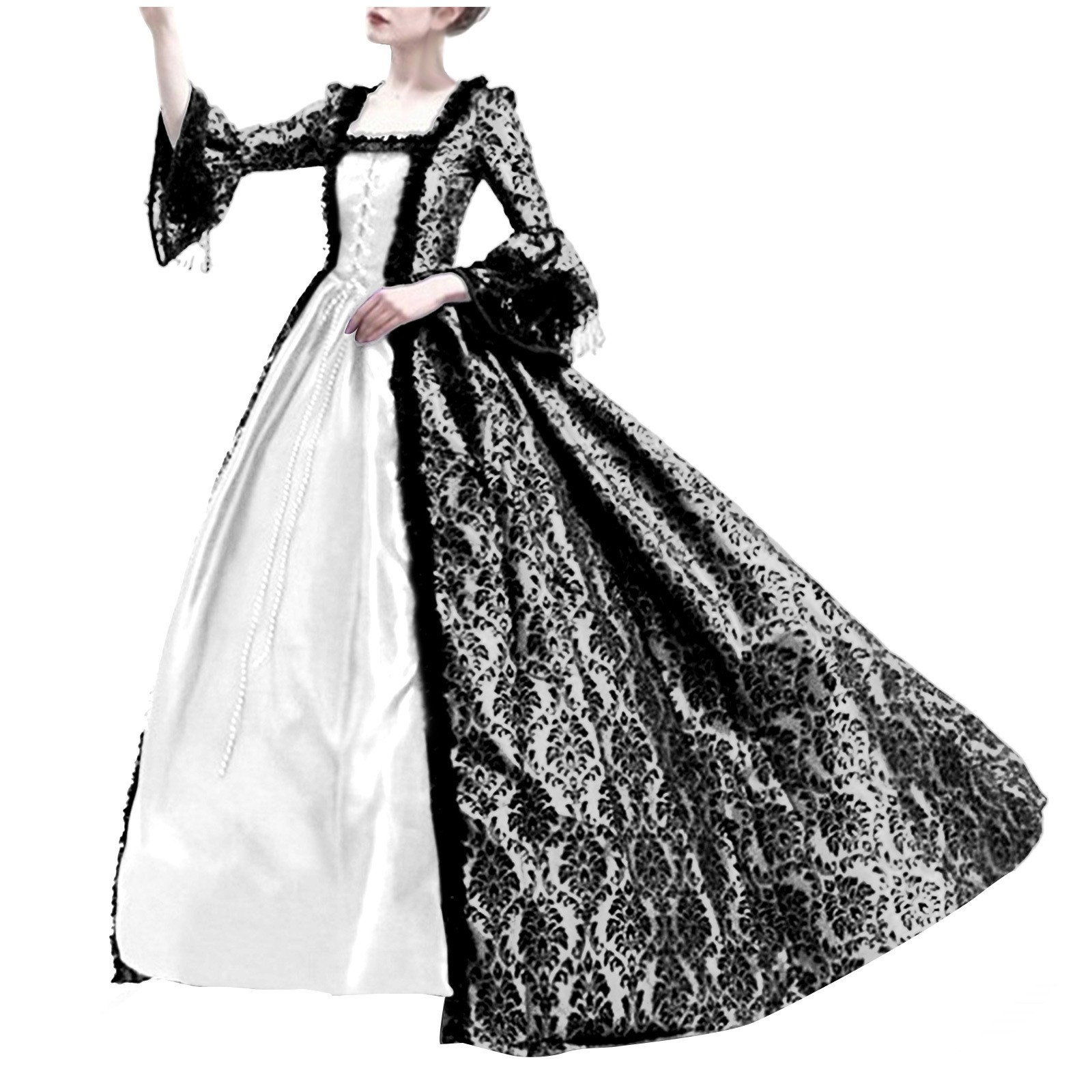 Fantasia de Halloween para Mul - Medieval Renaissance Dress Women avaliação e preço