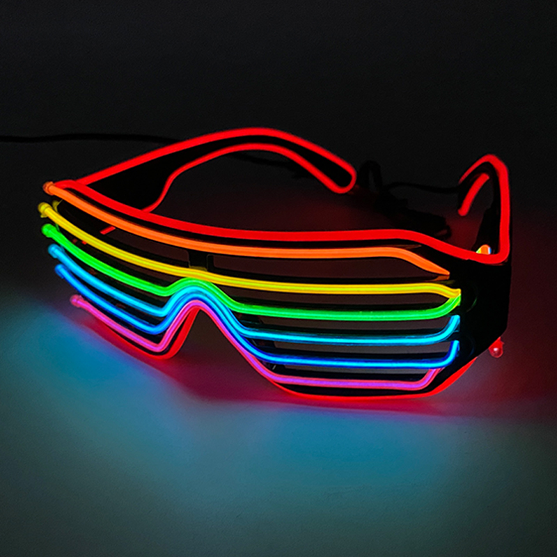 Óculos fluorescentes coloridos - Glow In The Dark Party Glasses avaliação e preço