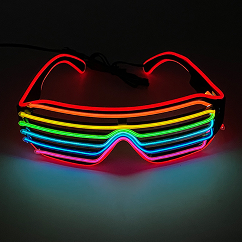 Óculos fluorescentes coloridos - Glow In The Dark Party Glasses avaliação e preço